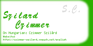 szilard czimmer business card