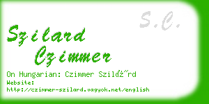 szilard czimmer business card